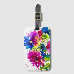 Flower Luggage Tag