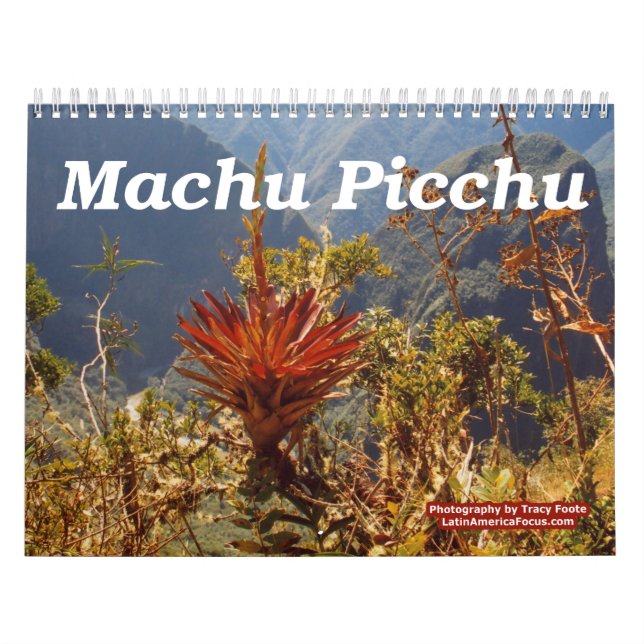 Flower Machu Picchu Peru Calendar (Cover)