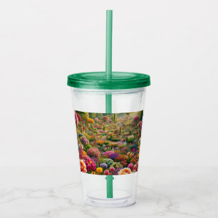Flower magic – a paradise of colours acrylic tumbler