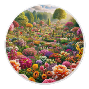 Flower magic – a paradise of colours ceramic knob