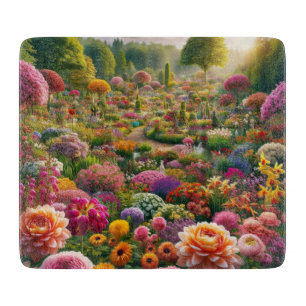 Flower magic – a paradise of colours cutting board