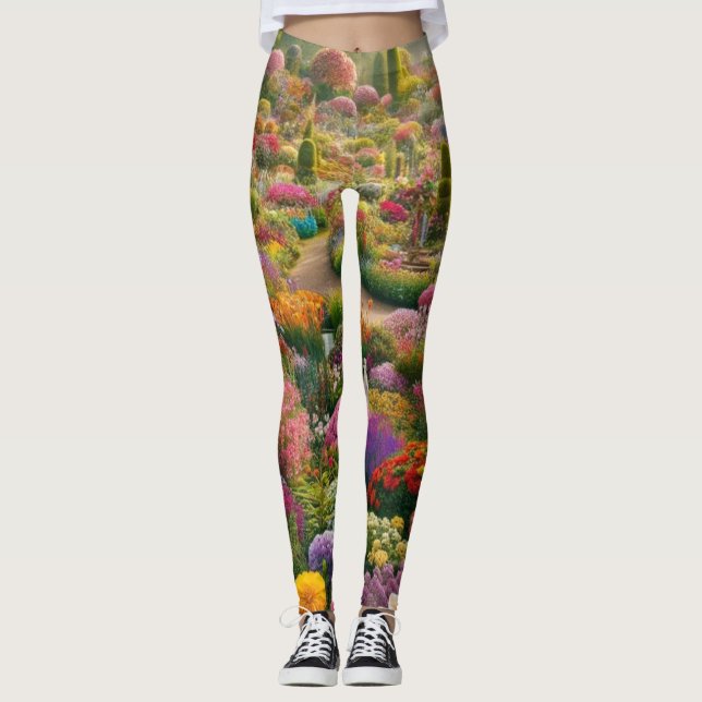 Flower magic – a paradise of colours leggings (Front)