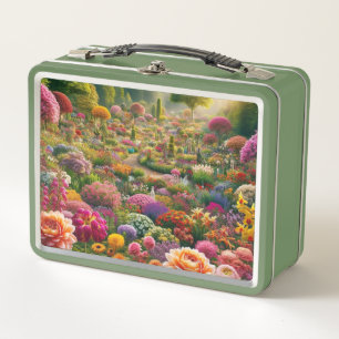 Flower magic – a paradise of colours metal lunch box