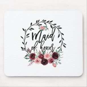 Flower Maid Of Honor Shower Wedding Bachelorette P Mouse Pad
