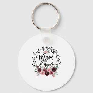 Flower Maid Of Honour Shower Wedding Bachelorette  Key Ring