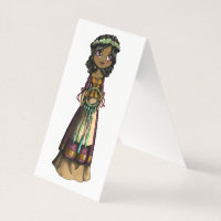Flower Maiden Folded Card
