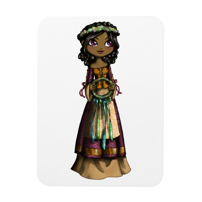  Flower Maiden Magnet (Vertical)