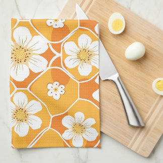 Flower Maize Tea Towel