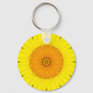 Flower Mandala 01 Key Ring