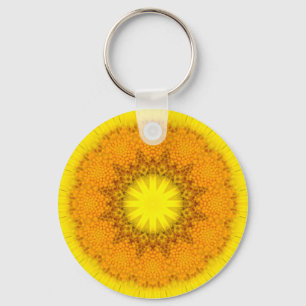 Flower Mandala 02 Key Ring