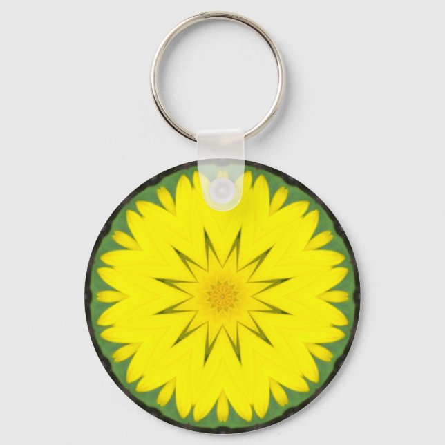 Flower Mandala 03 Key Ring (Front)