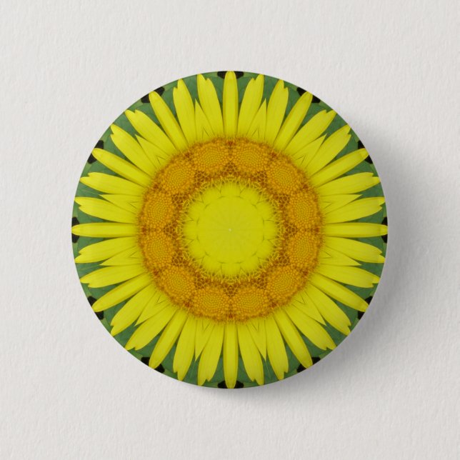 Flower Mandala 09 6 Cm Round Badge (Front)