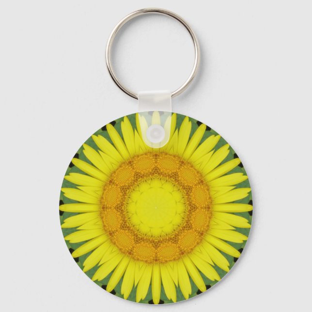 Flower Mandala 09 Key Ring (Front)