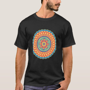 Flower Mandala Art Meditation For Peace And Yoga F T-Shirt