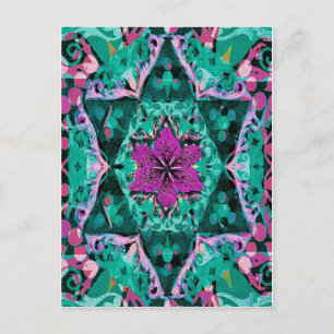 Flower Mandala by Amelia Carrie Postcard