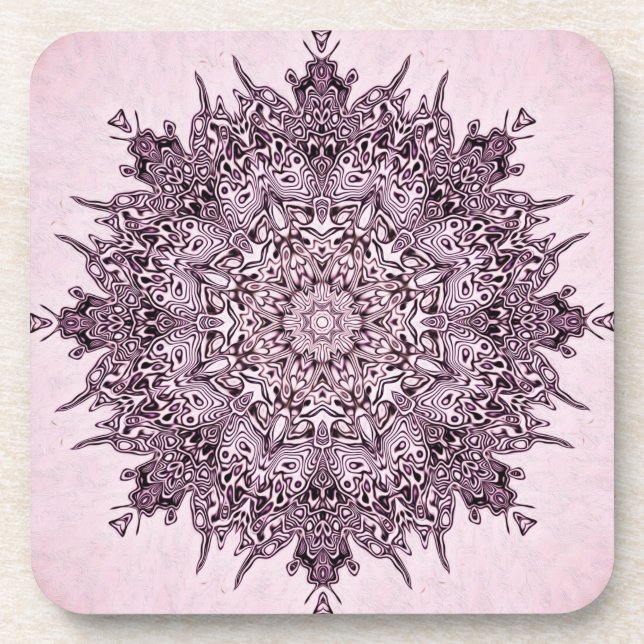 flower mandala coaster (Front)