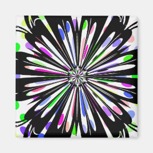flower mandala design magnet