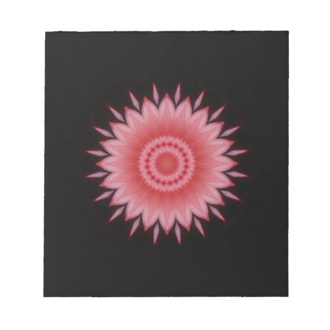 Flower Mandala in Pink Notepad (Front)