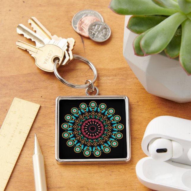 Flower Mandala Keychain (Desk)