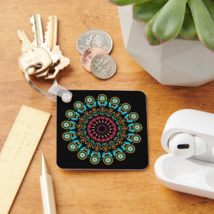 Flower Mandala Keychain
