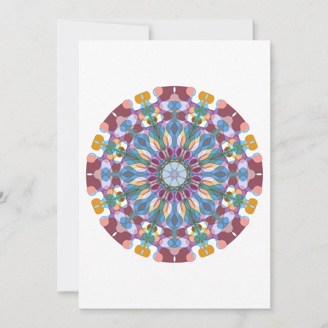 Flower Mandala Thank You Card (Front)