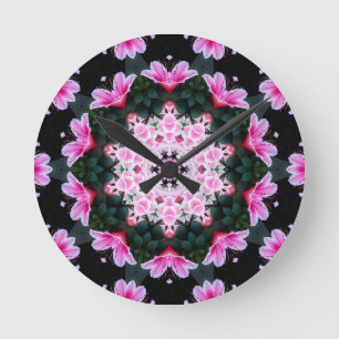 Flower Mandala Wall Clock