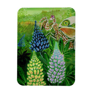 Flower Mantis Painting Magnet