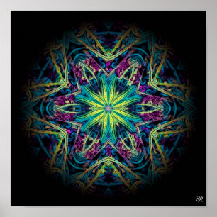 Flower marbel (marble series) poster