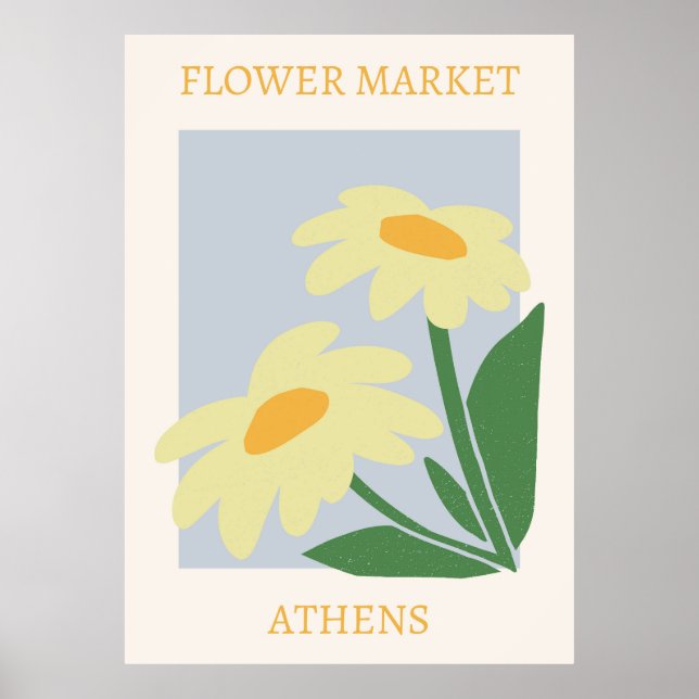Flower Market Athens Poster (Front)