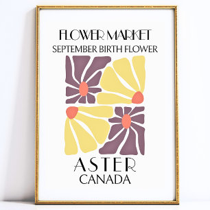 Flower Market Birth flower SEPTEMBER Art Print