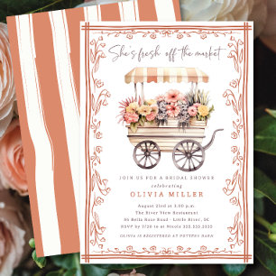 Flower Market Bridal Shower Invitation