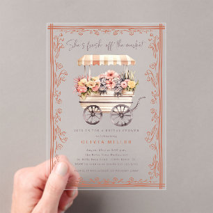 Flower Market  Bridal Shower Invitation