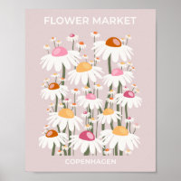 Flower Market Copenhagen Blush Pink Floral Pattern