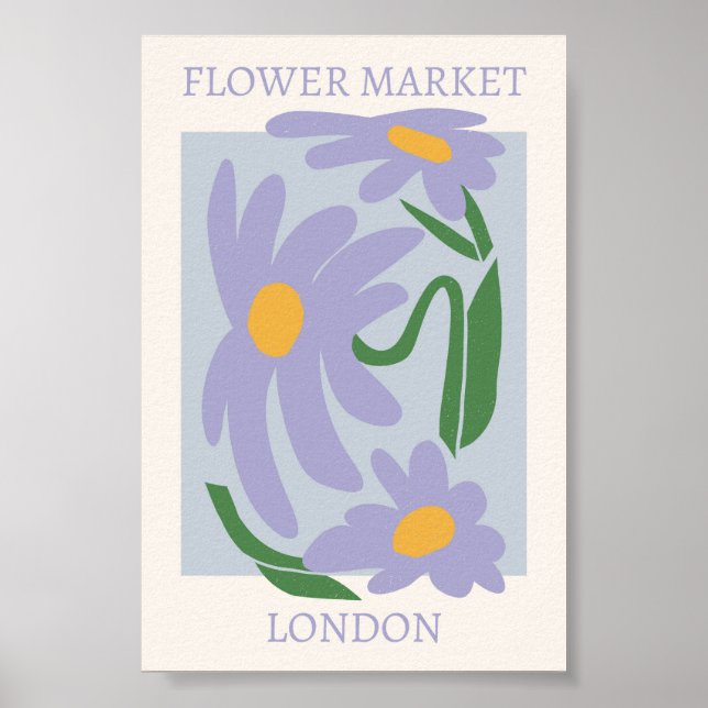 Flower Market London Poster (Front)
