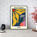 Flower Market Paris, Fine Art Canvas<br><div class="desc">Add a touch of modern Scandinavian design to your home with this stunning abstract landscape print.</div>