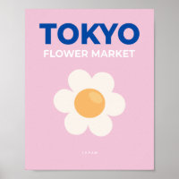 Flower Market Tokyo Pink Abstract Floral