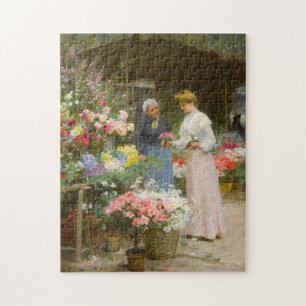 Flower Market   Victor Gabriel Gilbert Jigsaw Puzzle