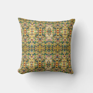 Flower Market Vintage Yellow Wildflower Botanical Cushion