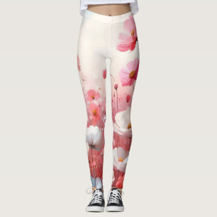 Flower Meadow Aesthetic Vintage Leggings
