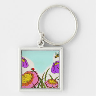 Flower Meadow Keychain