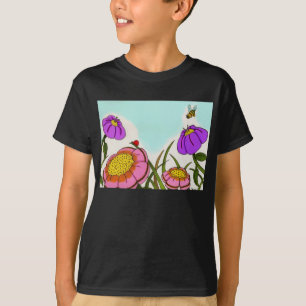 Flower Meadow Kids Dark T-shirt