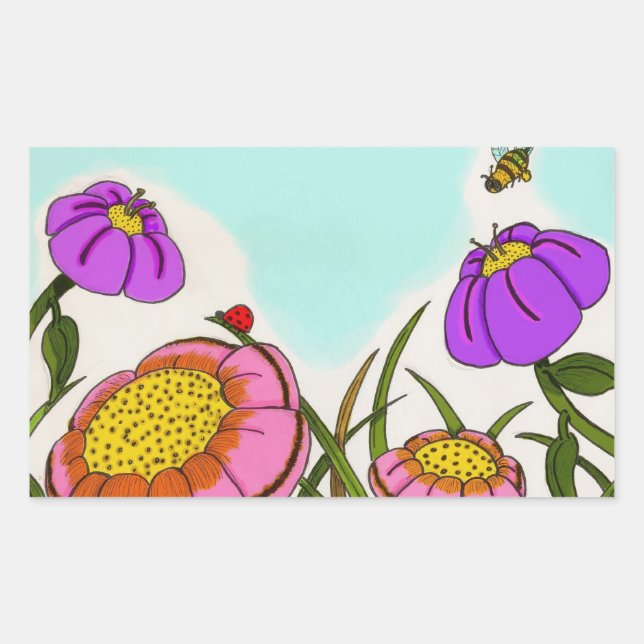 Flower Meadow Stickers (Front)