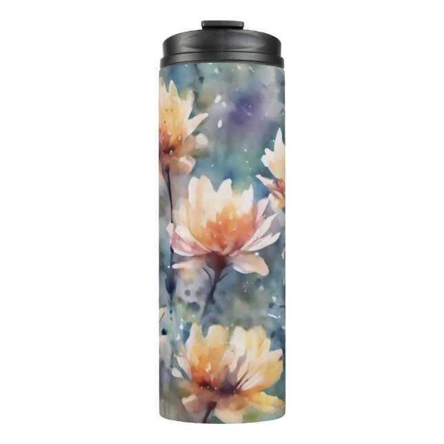 Flower meadow  thermal tumbler (Front)