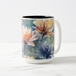 Flower meadow Two-Tone coffee mug