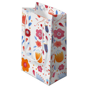 Flower Meadow Watercolor Small Gift Bag