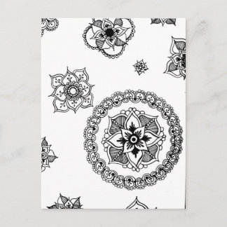 Flower Medley Mandala Postcard
