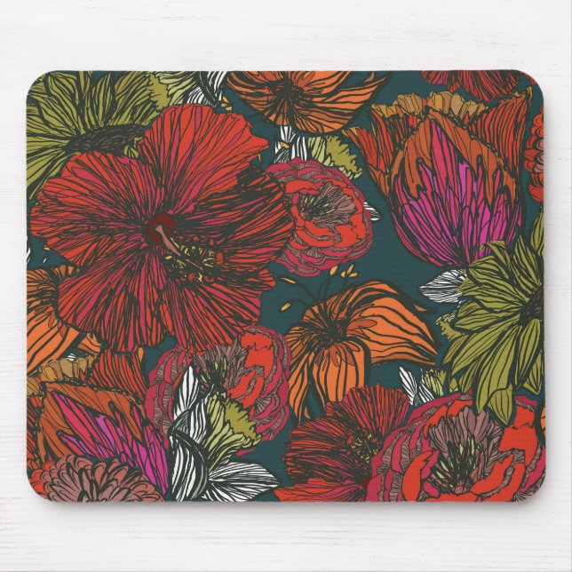 Flower Medley Mouse Pad (Front)