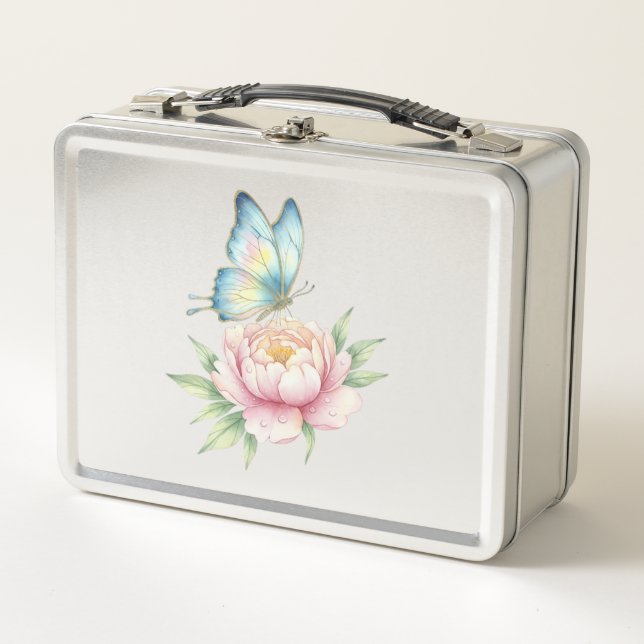 Flower Metal Lunch Box (Front)