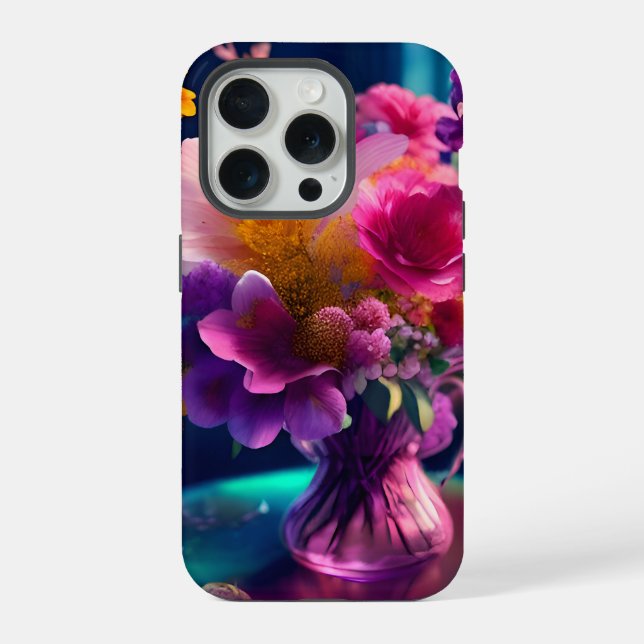 Flower Mix Vase 1 iPhone Case (Back)