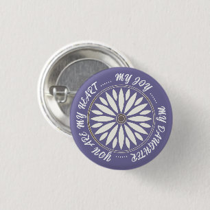 FLOWER MODERN GIFT FROM MOM DAD SISTER SON BOSS 3 CM ROUND BADGE